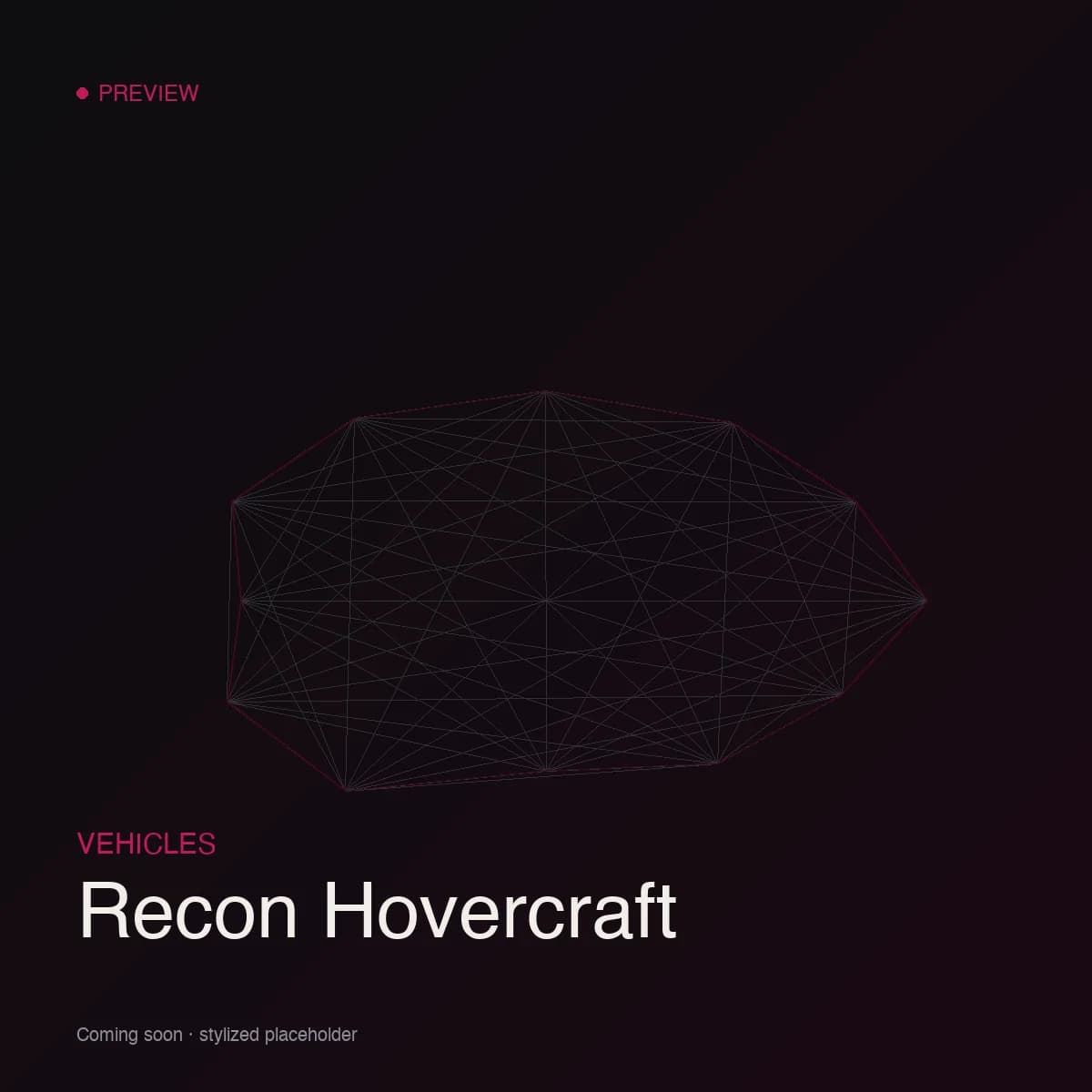 Recon Hovercraft (placeholder) — primary view